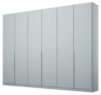 Alabama 6 Door Wardrobe - Silk Grey image