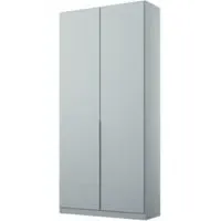 Alabama 91cm 2 Door Wardrobe - Silk Grey