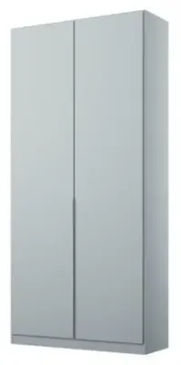 Alabama 91cm 2 Door Wardrobe - Silk Grey image