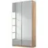 Alabama 91cm 2 Door Wardrobe with Mirror - Oak