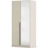 Alba 2 Door Mirror Wardrobe - Champagne
