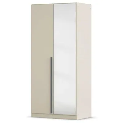 Alba 2 Door Mirror Wardrobe - Champagne