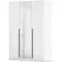 Alba 3 Door Mirror Wardrobe - Alpine White