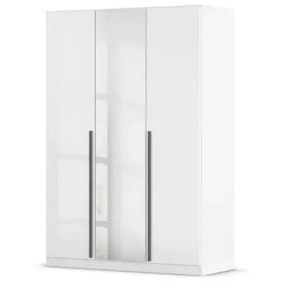 Alba 3 Door Mirror Wardrobe - Alpine White image