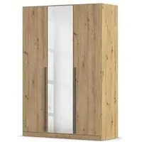 Alba 3 Door Mirror Wardrobe - Artisan Oak