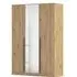 Alba 3 Door Mirror Wardrobe - Artisan Oak