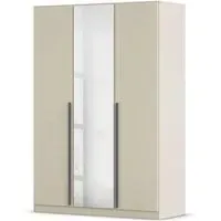Alba 3 Door Mirror Wardrobe - Champagne