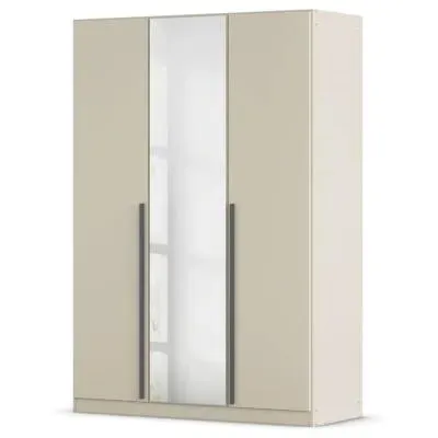 Alba 3 Door Mirror Wardrobe - Champagne