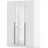 Alba 3 Door Mirror Wardrobe - White Gloss