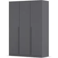 Alba 3 Door Wardrobe - Metallic Grey