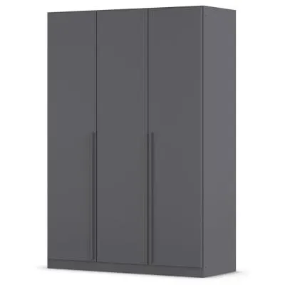 Alba 3 Door Wardrobe - Metallic Grey