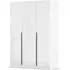 Alba 3 Door Wardrobe - White