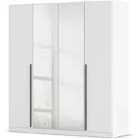 Alba 4 Door Mirror Wardrobe - Alpine White
