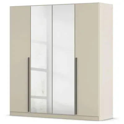 Alba 4 Door Mirror Wardrobe - Champagne