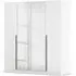 Alba 4 Door Mirror Wardrobe - White