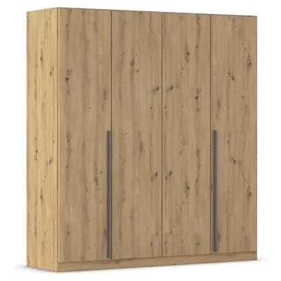 Alba 4 Door Wardrobe - Artisan Oak