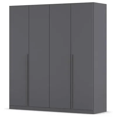 Alba 4 Door Wardrobe - Metallic Grey