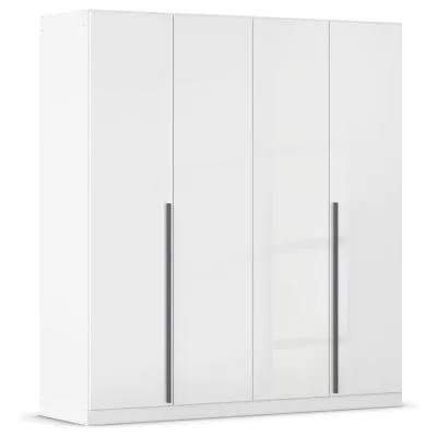 Alba 4 Door Wardrobe - White Gloss