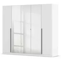 Alba 5 Door Mirror Wardrobe - Alpine White