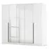 Alba 5 Door Mirror Wardrobe - White