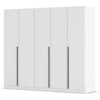 Alba 5 Door Wardrobe - Alpine White image