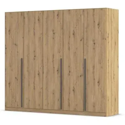 Alba 5 Door Wardrobe - Artisan Oak