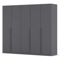 Alba 5 Door Wardrobe - Metallic Grey