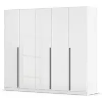 Alba 5 Door Wardrobe - White Gloss