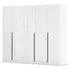Alba 5 Door Wardrobe - White Gloss