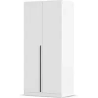 Alba 91cm 2 Door Wardrobe - Alpine White