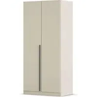 Alba 91cm 2 Door Wardrobe - Champagne