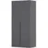 Alba 91cm 2 Door Wardrobe - Metallic Grey