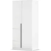 Alba 91cm 2 Door Wardrobe - White Gloss