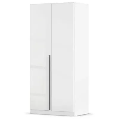 Alba 91cm 2 Door Wardrobe - White Gloss