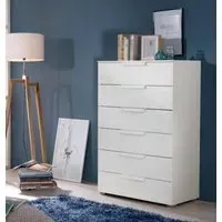 Aldono 6 Drawer Chest - White