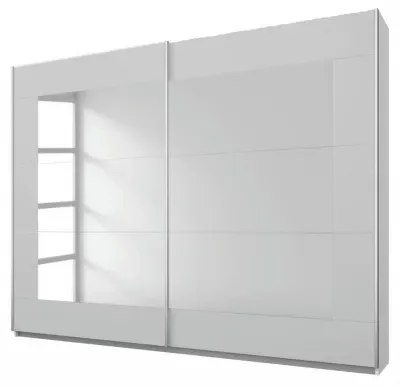Alegro 2 Door Mirror Sliding Wardrobe - Grey