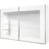 Alegro 2 Door Mirror Sliding Wardrobe - White