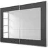 Alegro 2 Door Mirror Sliding Wardrobe - White, Grey