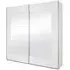 Alegro 2 Door Mirror Sliding Wardrobe - White
