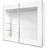 Alegro 2 Door Mirror Sliding Wardrobe - White