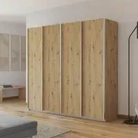 Altera 4 Door Sliding Wardrobe - Artisan Oak