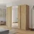 Altera 4 Door Sliding Wardrobe with Mirror - Artisan Oak