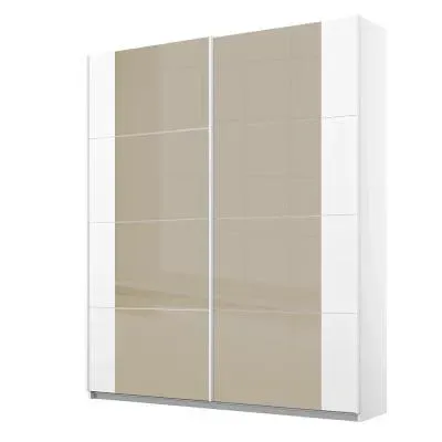 Artemis 181cm 2 Door Sliding Wardrobe - Alpine White