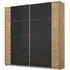 Artemis 226cm 2 Door Sliding Wardrobe - Artisan Oak, Glass