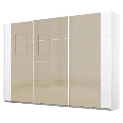 Artemis 271cm 3 Door Sliding Wardrobe - Alpine White