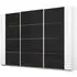Artemis 271cm 3 Door Sliding Wardrobe - Alpine White