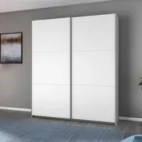 Aurelio 2 Door Sliding Wardrobe - Alpine White