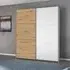 Aurelio 2 Door Sliding Wardrobe - Alpine White, Artisan Oak