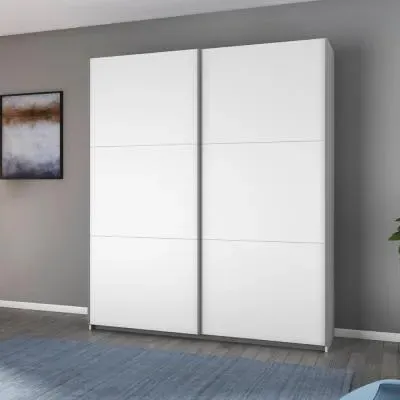 Aurelio 2 Door Sliding Wardrobe - Alpine White image