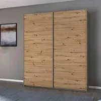 Aurelio 2 Door Sliding Wardrobe - Artisan Oak